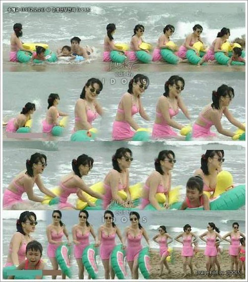 Hình ảnh Song Hye Kyo diện bikini hồng trong Soonpoong Clinic.